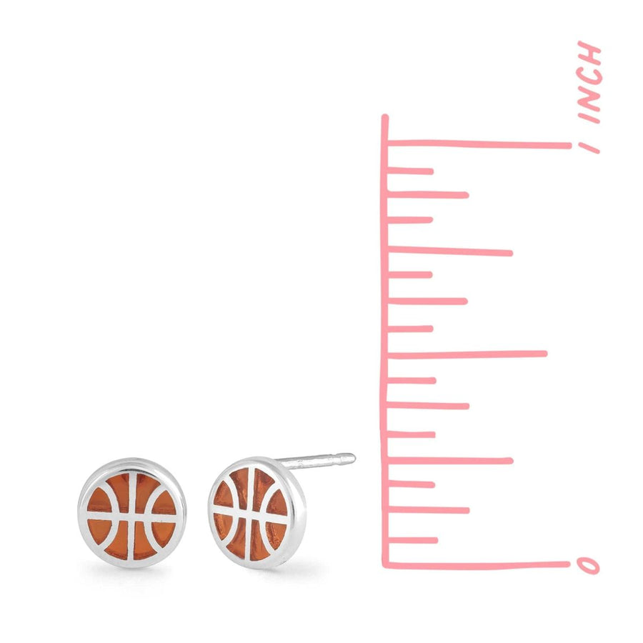 Boma Jewelry Earrings Basketball Studs