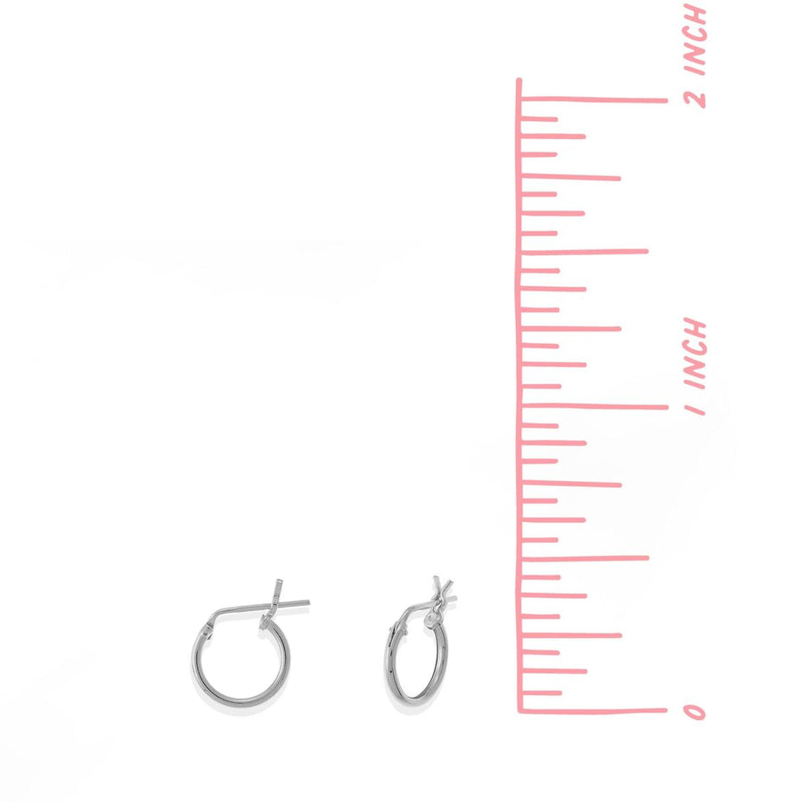 Boma Jewelry Earrings Sterling Silver / 1" Belle Hoops