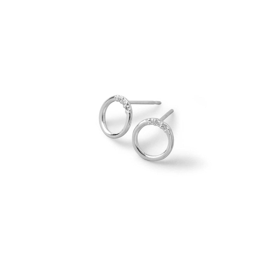 Boma Jewelry Circle Mini CZ Studs