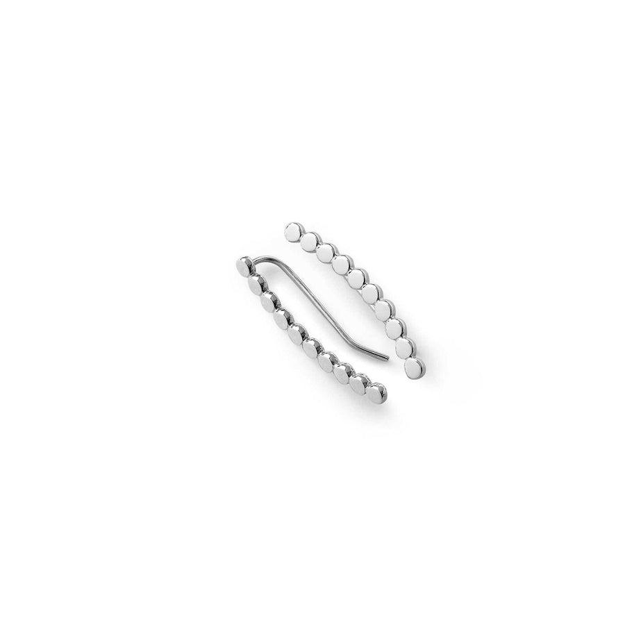 Boma Jewelry Earrings Curved Dot Long Bar Crawlers