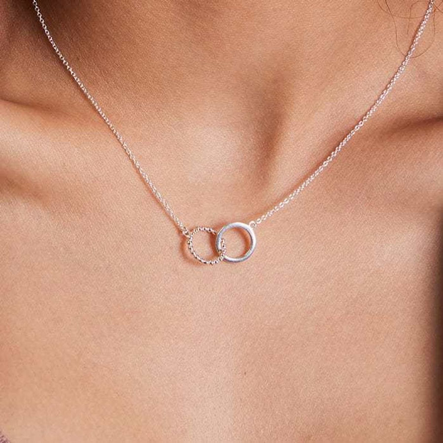 Boma Jewelry Necklaces Sterling Silver Deluxe Dot Circle Pendant Necklace