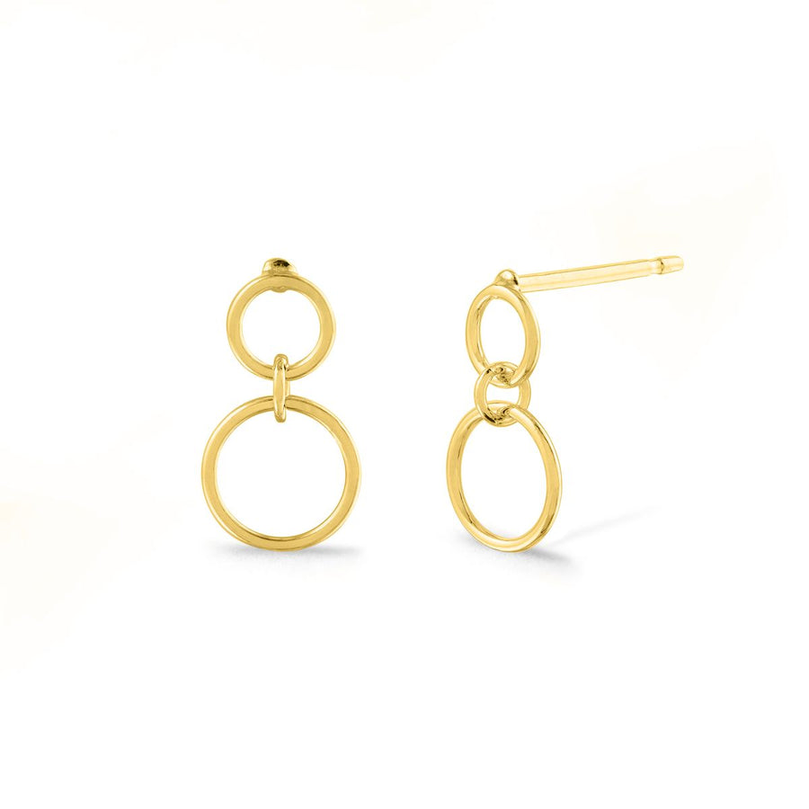 Boma Jewelry Earrings Double Round Loop Studs