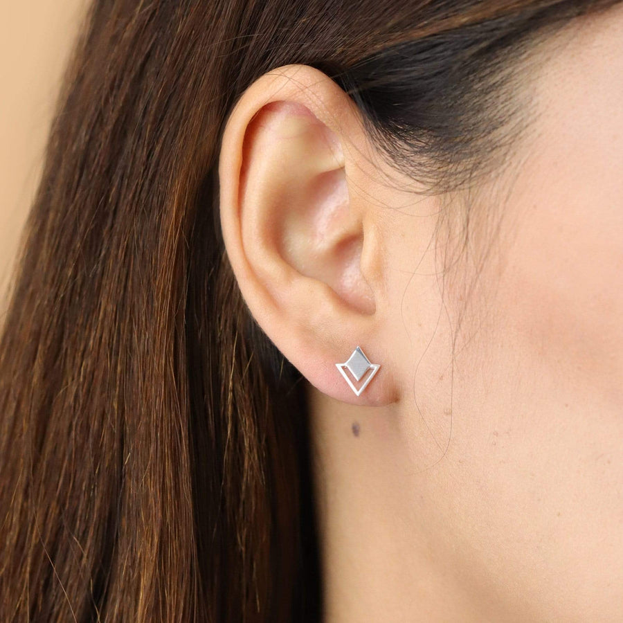 Boma Jewelry Earrings Geometric Diamond & Triangle