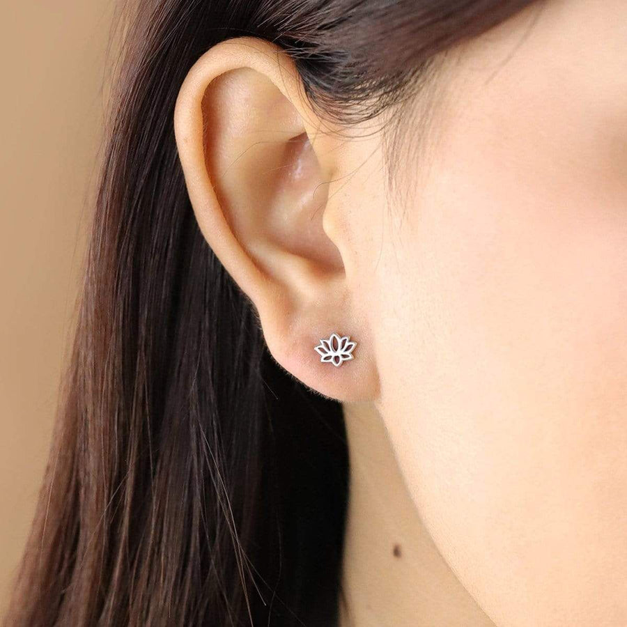 Lotus Flower Studs