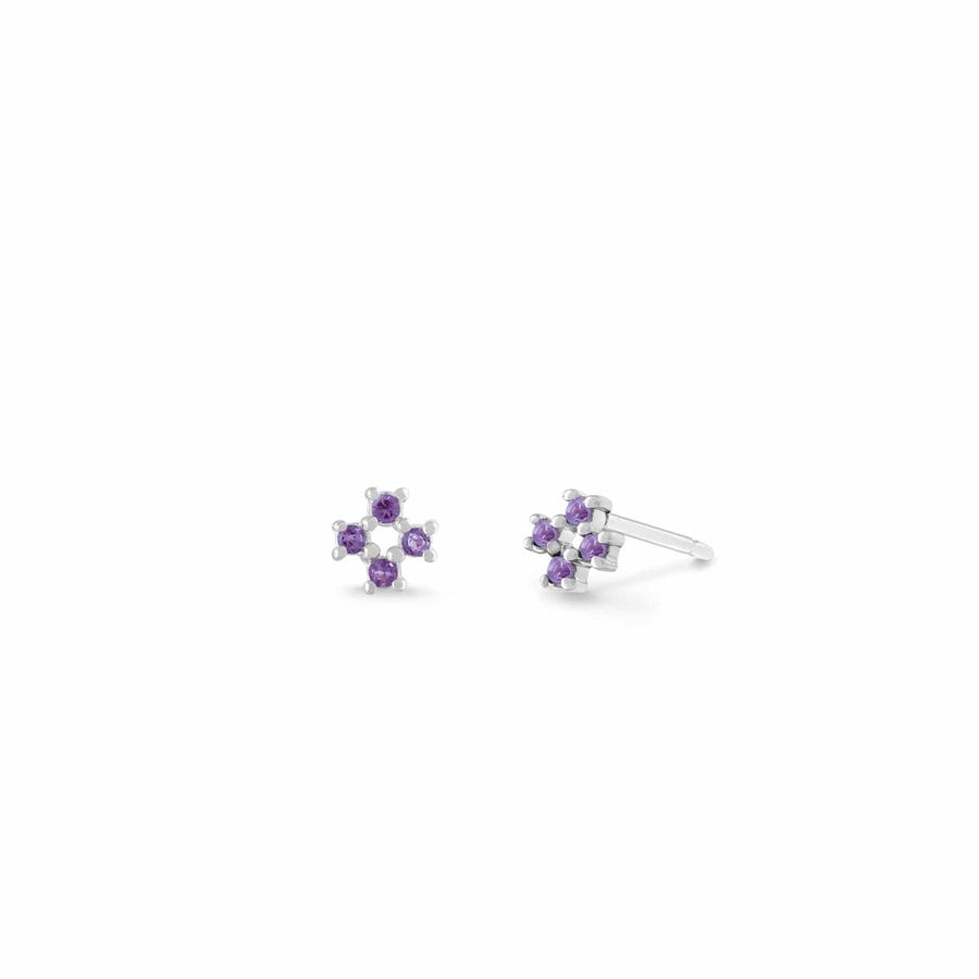 Boma Jewelry Aria Mini Cross Gemstone Studs