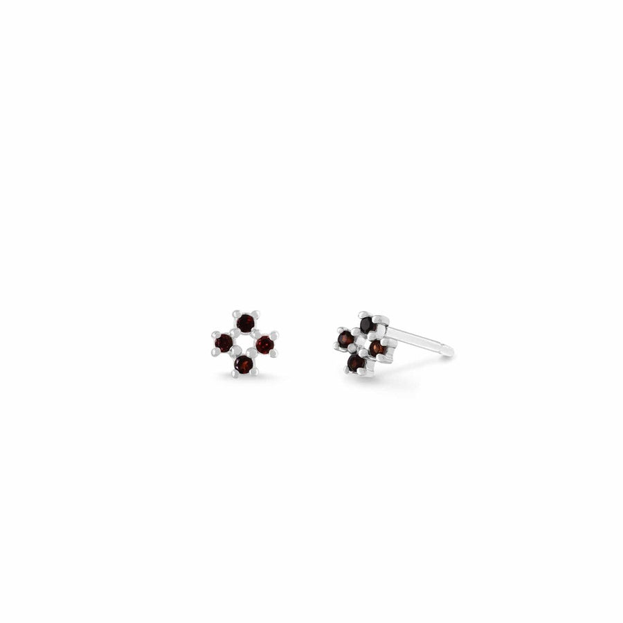 Boma Jewelry Aria Mini Cross Gemstone Studs