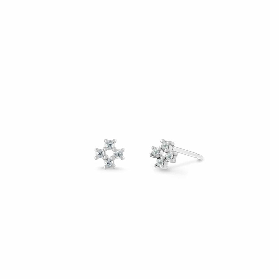 Boma Jewelry Aria Mini Cross Gemstone Studs