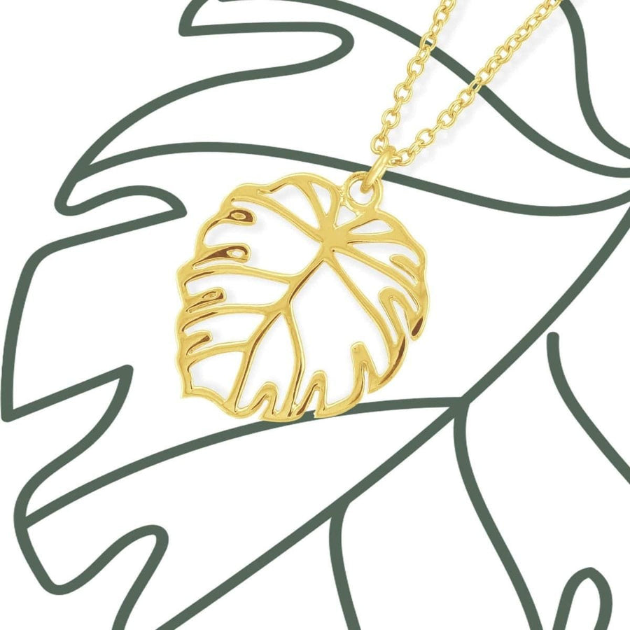 Boma Jewelry Necklaces Monstera Leaf Necklace