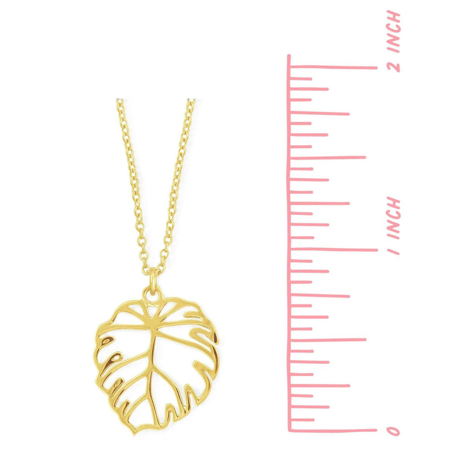 Boma Jewelry Necklaces Monstera Leaf Necklace