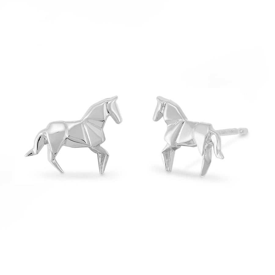 Boma Jewelry Earrings Origami Horse Stud Earrings