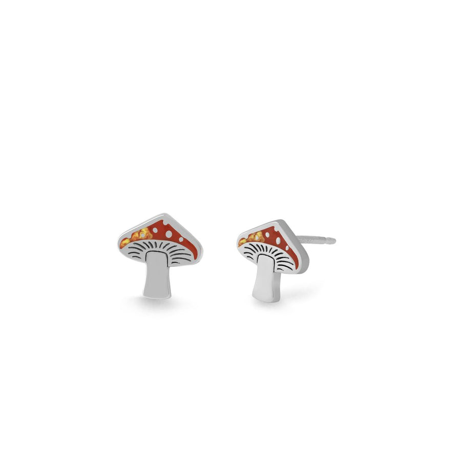 Boma Jewelry Earrings Red Mushroom Studs
