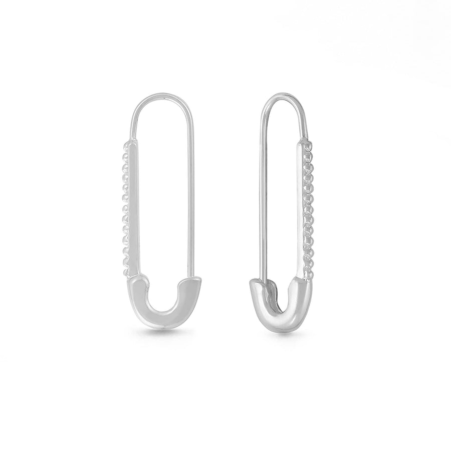 Boma Jewelry Earrings Safety Pin Hoop Earrings