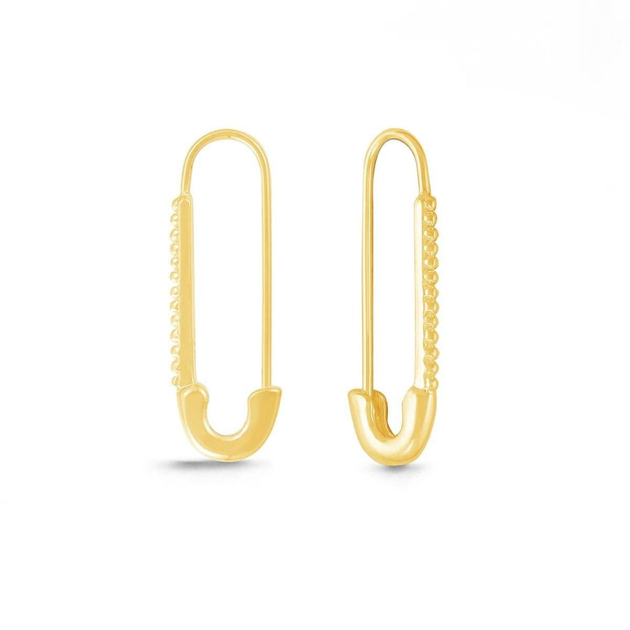 Boma Jewelry Earrings Safety Pin Hoop Earrings