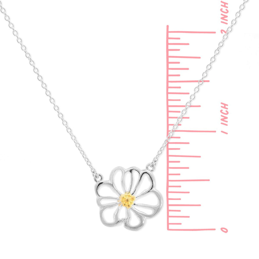 Boma Jewelry Earrings Daisy Flower Necklace with 14K Gold 