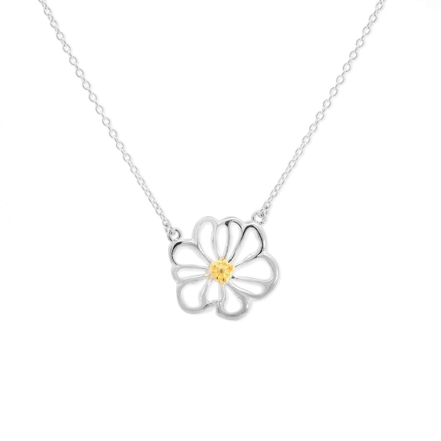 Boma Jewelry Earrings Daisy Flower Necklace with 14K Gold 