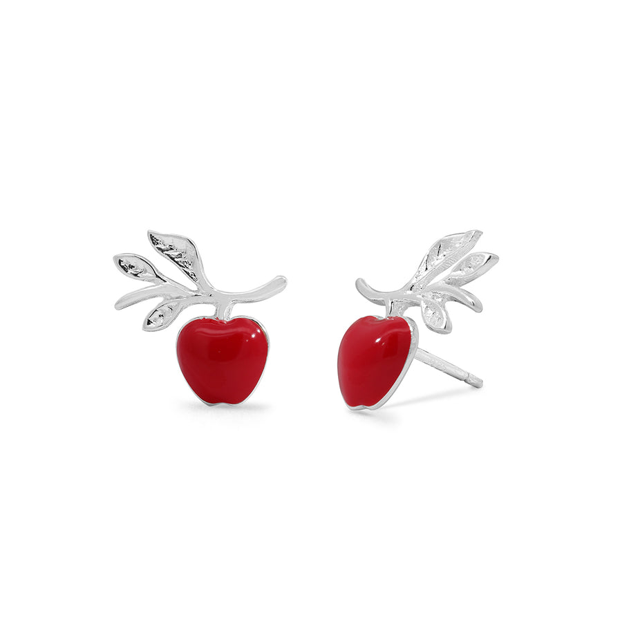 Boma Jewelry Earrings Red Apple Stud Earrings