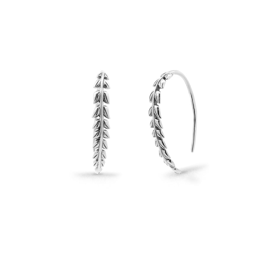 Boma Jewelry Earrings Leaf Hoop Earrings