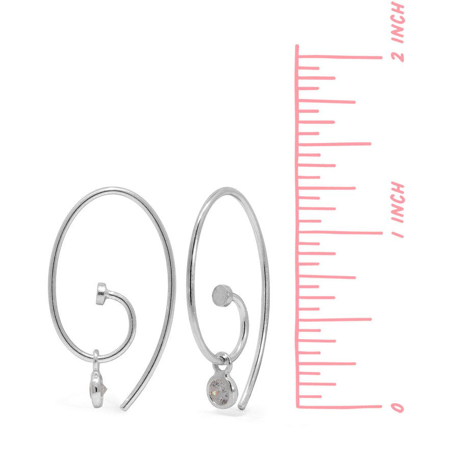 Boma Jewelry Earrings Spiral Pull Through Earrings