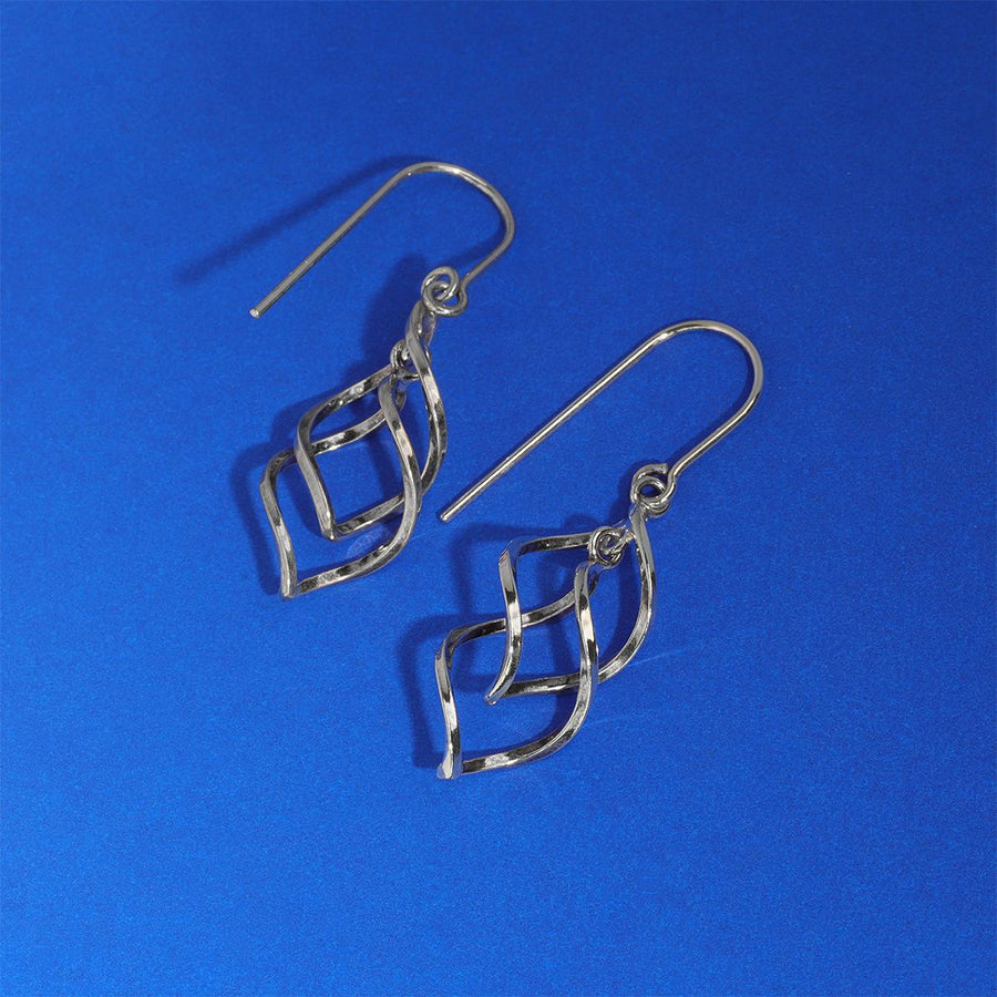 Boma Jewelry Earrings Spiral Ribbon Dangle Earrings