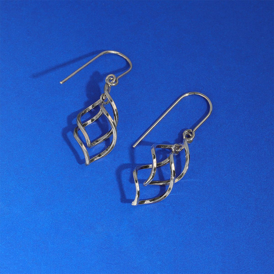 Boma Jewelry Earrings Spiral Ribbon Dangle Earrings