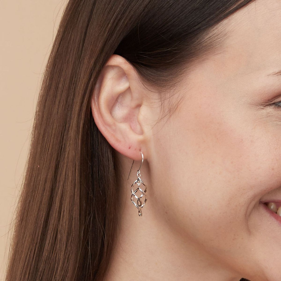 Boma Jewelry Earrings Spiral Ribbon Dangle Earrings