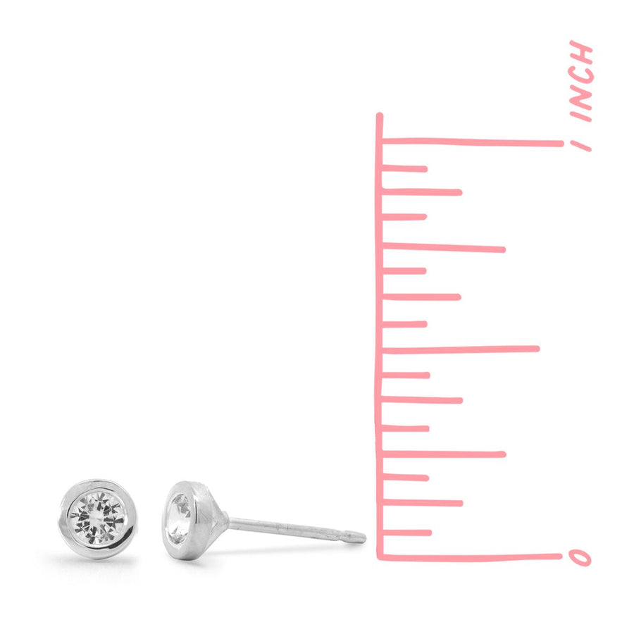 Boma Jewelry Clare Mini Studs with Stone