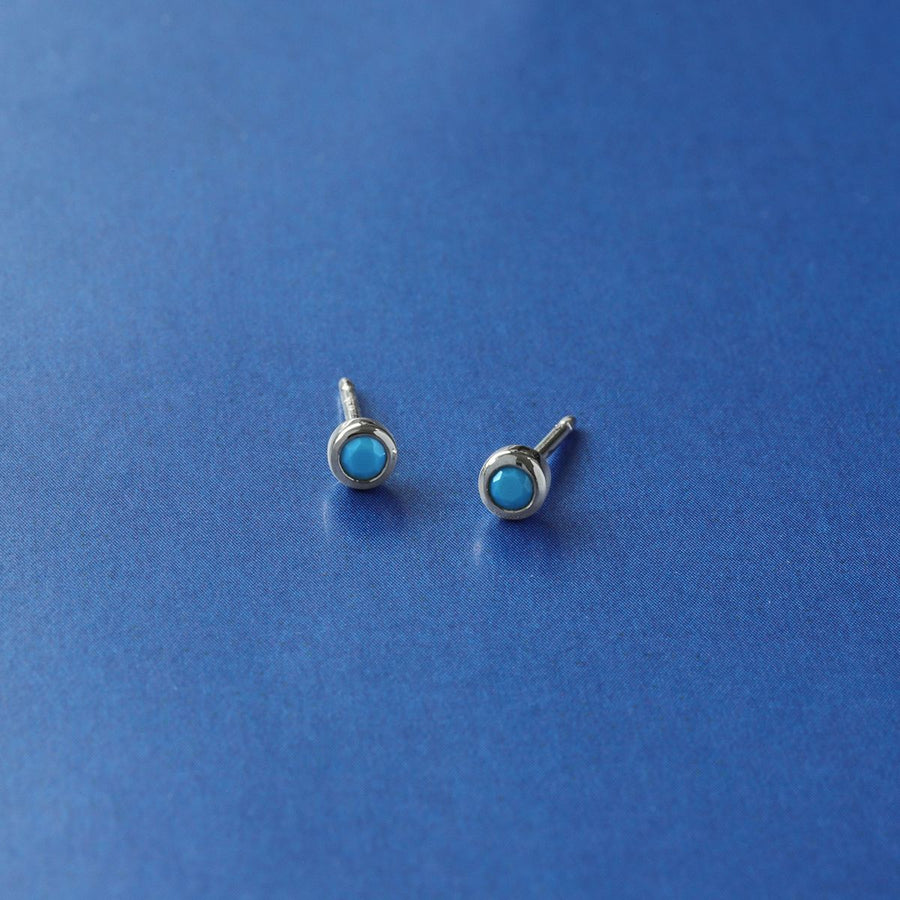 Boma Jewelry Clare Mini Dot Studs with Stone