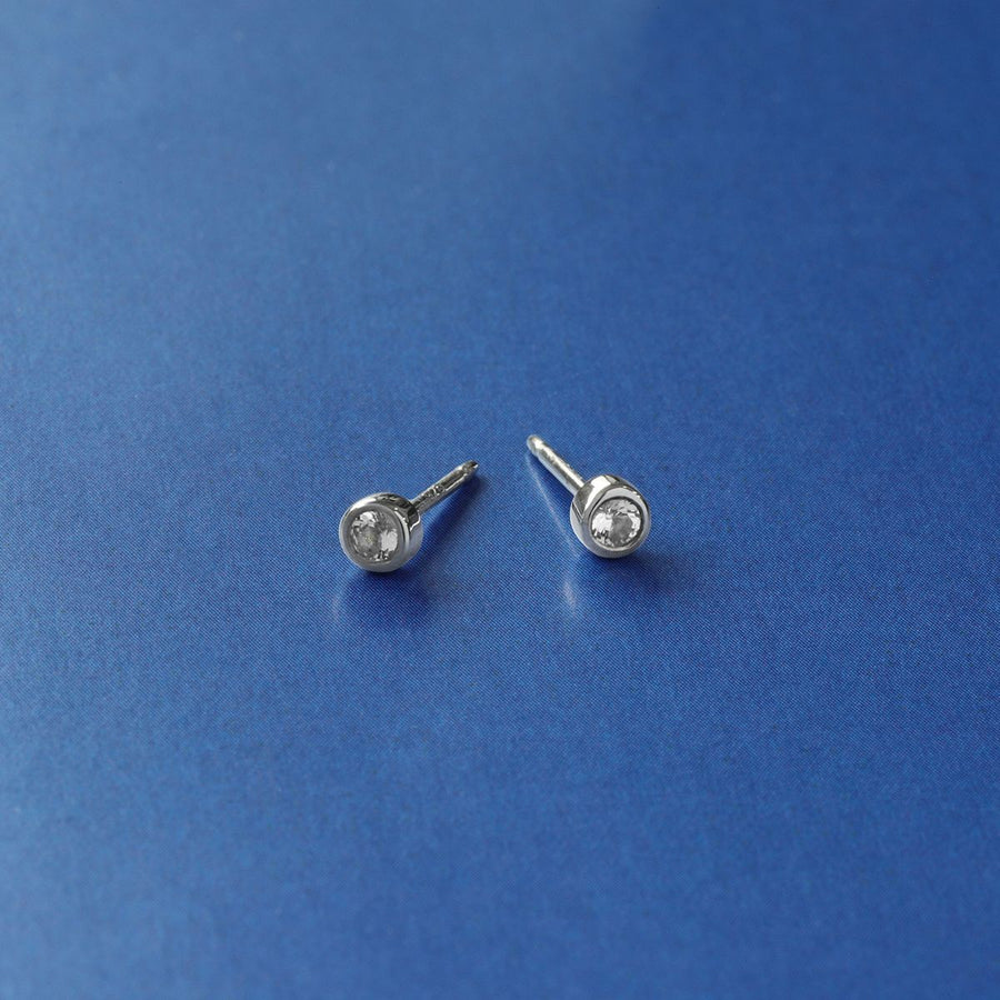 Boma Jewelry Clare Mini Dot Studs with Stone