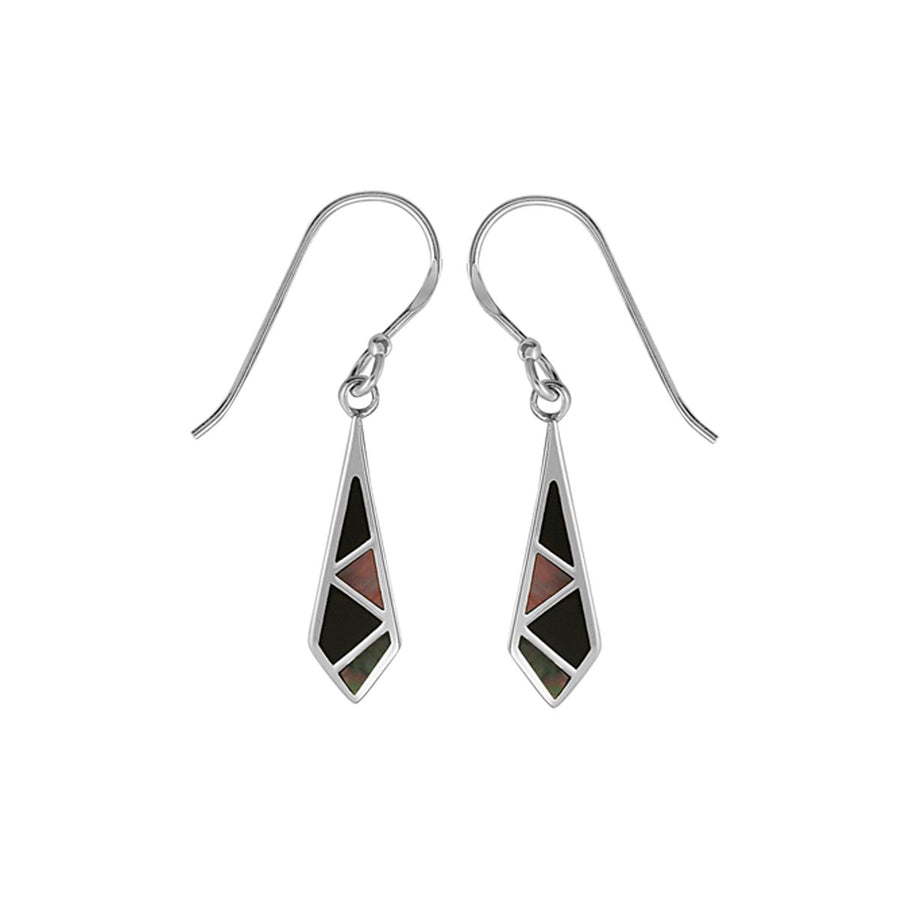 Boma Jewelry Kite Shaped 2-Stone Dangle Earrings