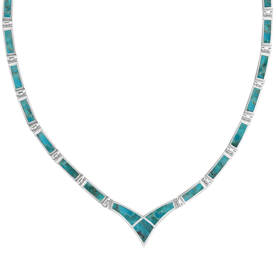 Boma Jewelry Chevron V Shaped Necklace with Stone