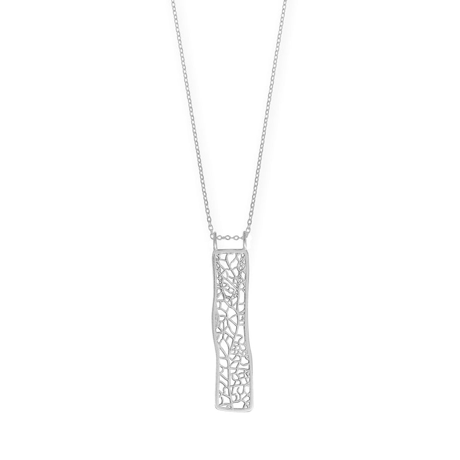 Boma Jewelry Filigree Rectangle Tree Necklace