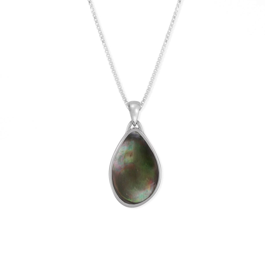 Boma Jewelry Pear Pear Shape Cabochon Stone Pendant Necklace