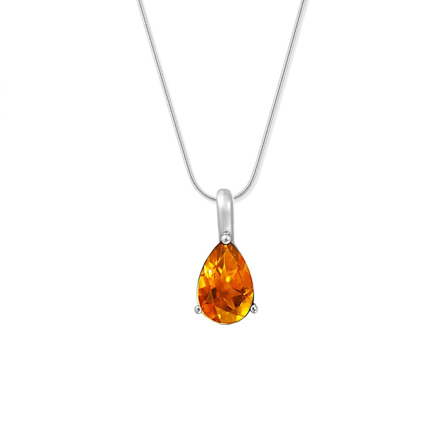 Boma Jewelry Pear Gemstone Necklace