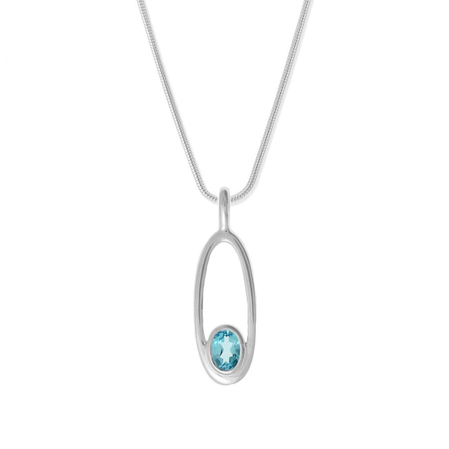 Boma Jewelry Oval Gemstone Necklace