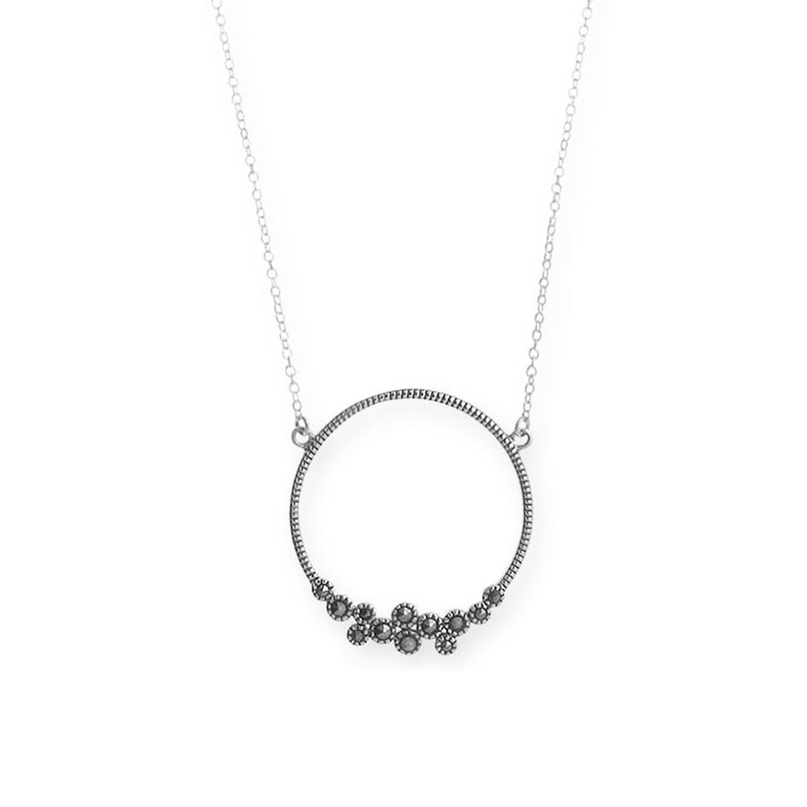 Boma Jewelry Round Marcasite Necklace