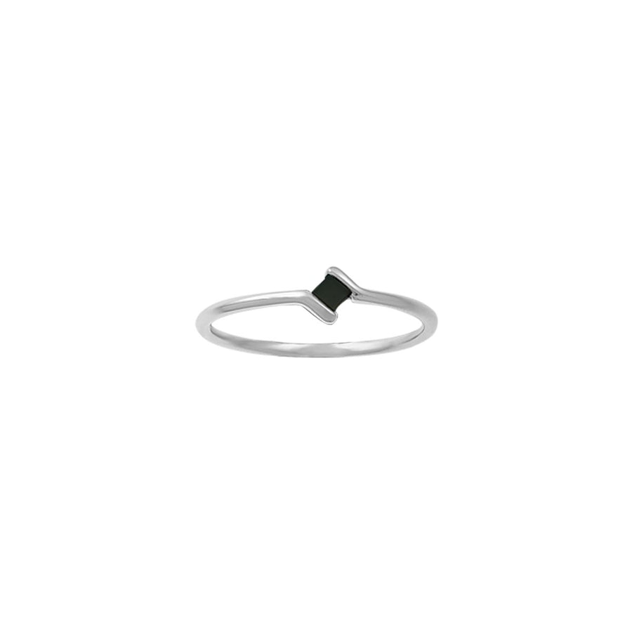 Boma Jewelry Rhombus Ring with Stone 