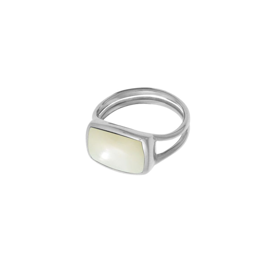 Boma Jewelry Rectangle Shaped Ring with Stone 