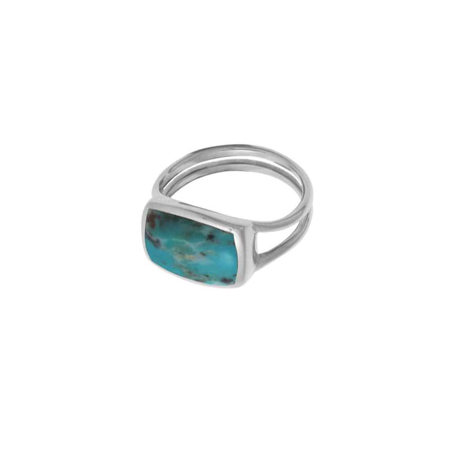 Boma Jewelry Rectangle Shaped Ring with Stone 