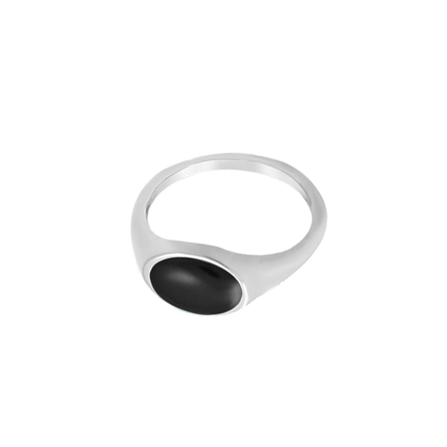 Boma Jewelry Horizontal Oval Ring with Stone