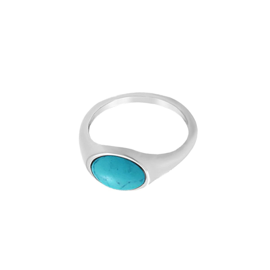 Boma Jewelry Horizontal Oval Ring with Stone