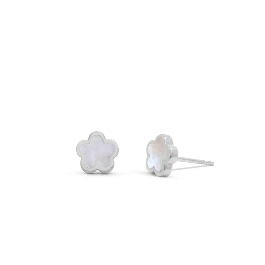 Boma Jewelry Van Cleef Clover Studs with Stone