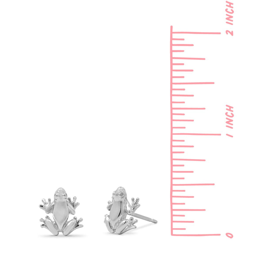 Boma Jewelry Resting Frog Stud Earrings