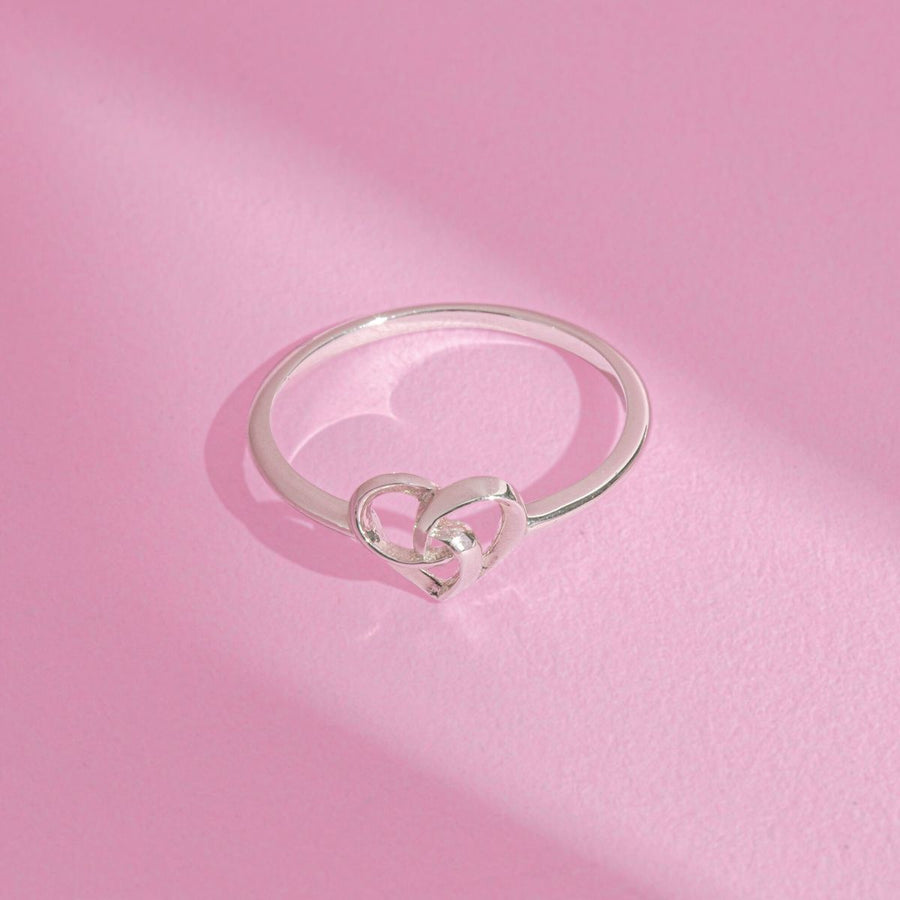 Boma Jewelry Curly Intertwined Heart Ring