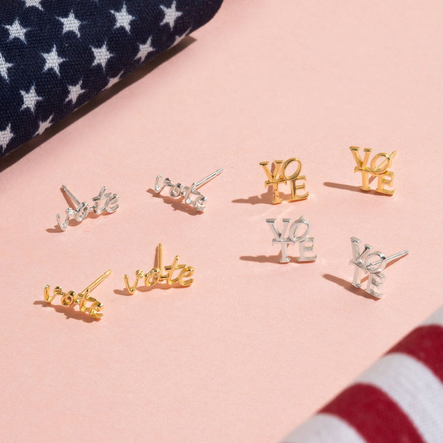 Boma Jewelry Vote Stud Earrings