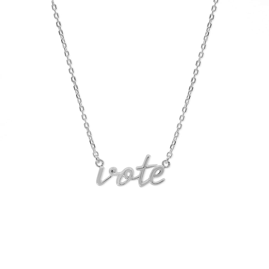 Boma Jewelry Vote Script Necklace