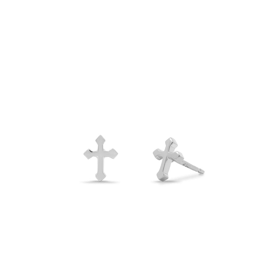 Boma Jewelry Pointed Edge Cross Studs