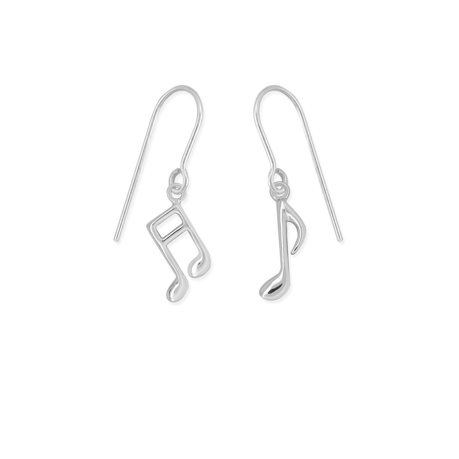 Boma Jewelry Treble Clef and Eighth Note Music Dangle Earrings