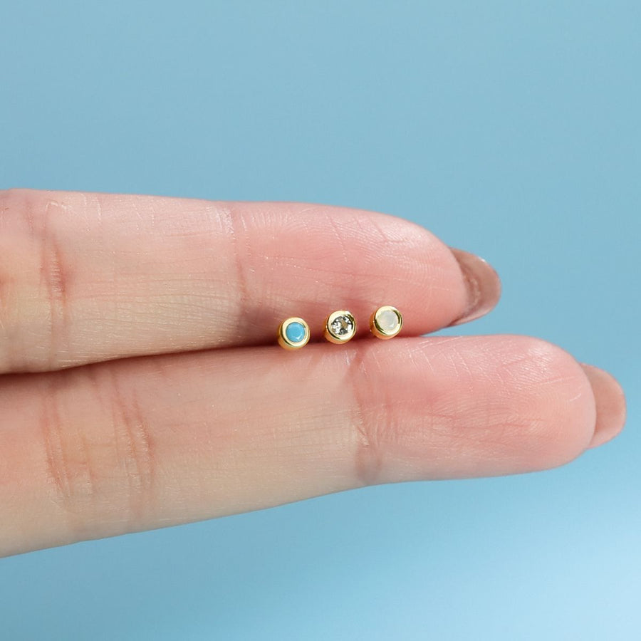 Boma Jewelry Clare Mini Studs with Stone