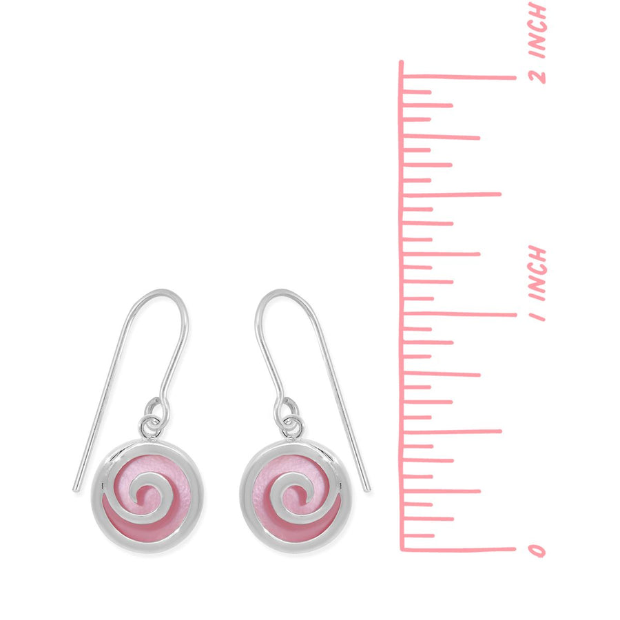 Boma Jewelry Moari Spiral Dangles With Stone