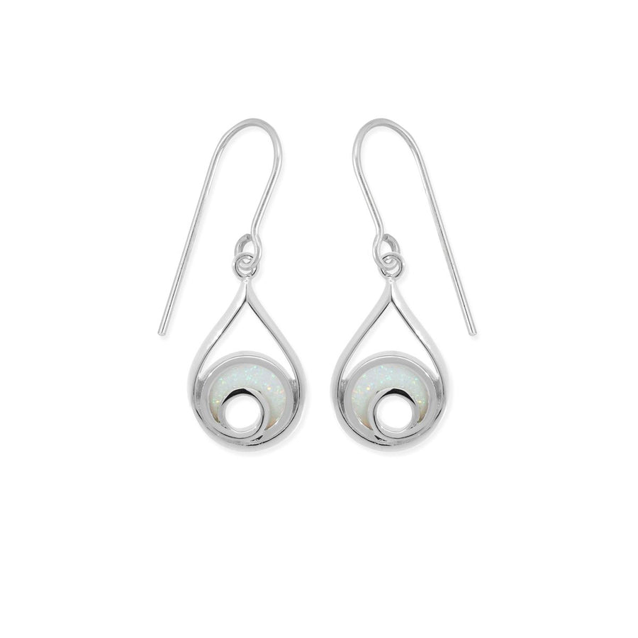 Boma Jewelry Outline Waterdrop Dangle Earrings With Stone